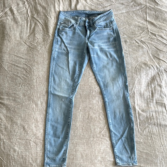 G-Star Light Blue Women's Jeans LYNN Mid Skinny Sz 29x32 - Picture 1 of 7